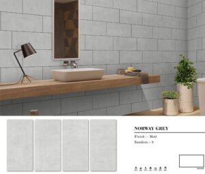Norway Grey – Matt Porcelain Wall & Floor Tile