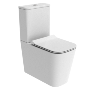 Tavistock Compass Square Rimless Comfort Height Close Coupled Pan Open Back - White