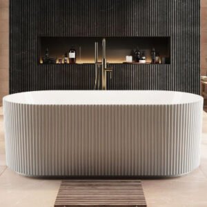 Labyrinth Fluted Freestanding Bath