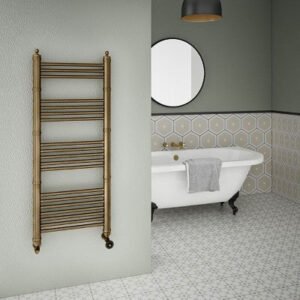 Scotney Electric 1200 x 500mm Designer Rail - Brushed Brass
